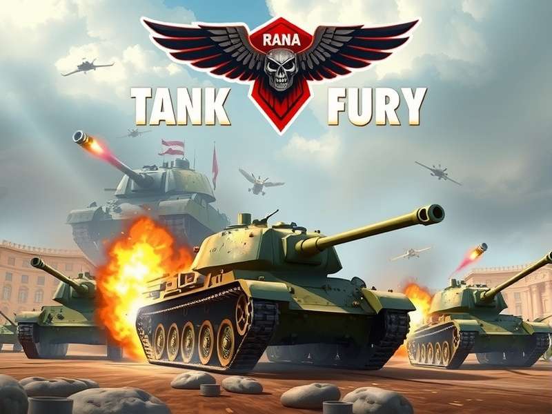 Rana Tank Fury gameplay screenshot showing tanks in combat